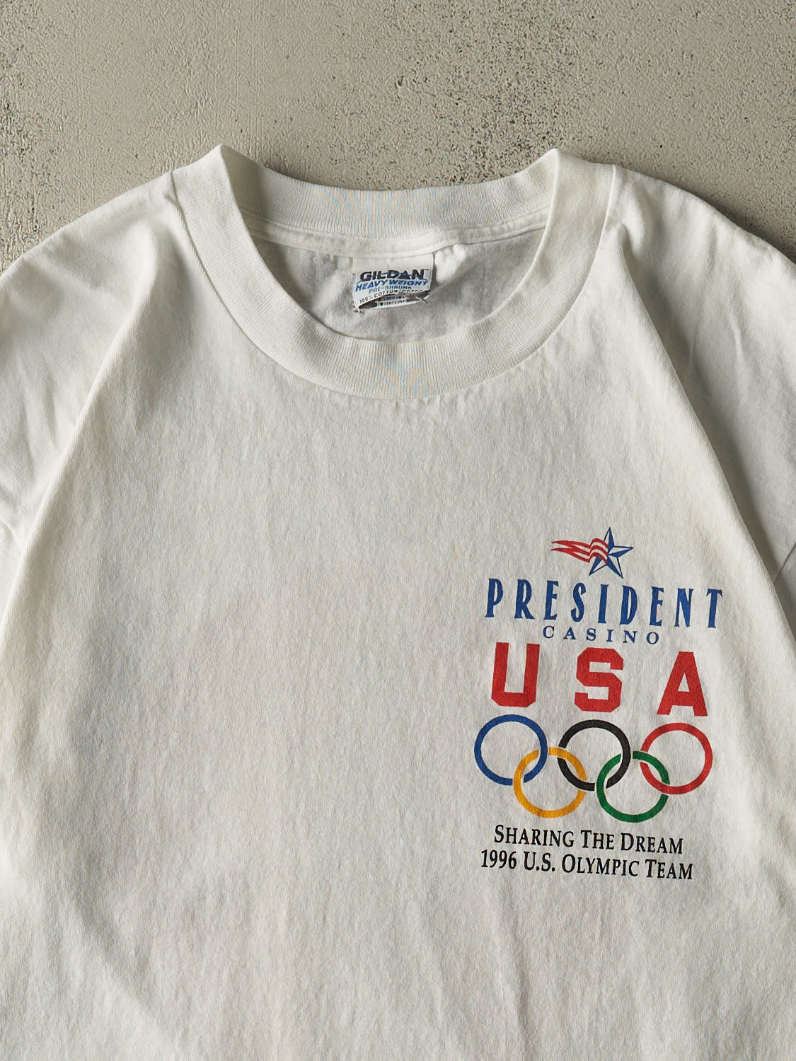 Vintage 96' White USA Olympics Tee (L/XL)