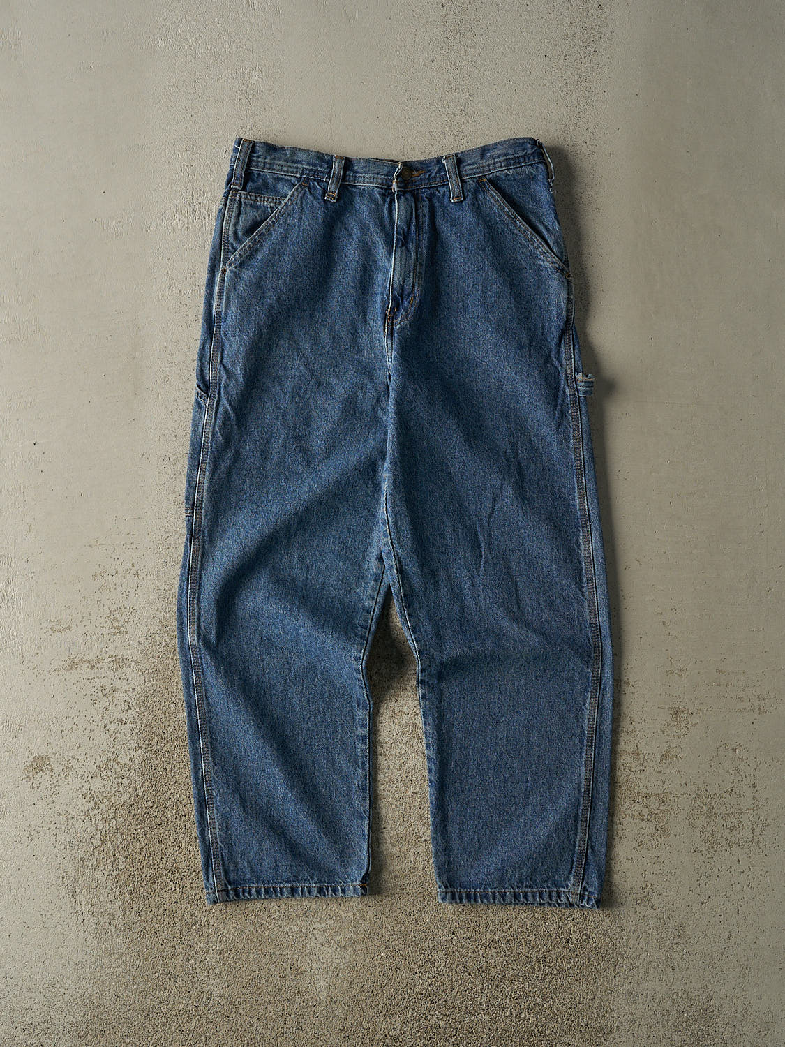 Vintage 90s Mid Wash Rugged Wear Carpenter Jeans (32x28.5)