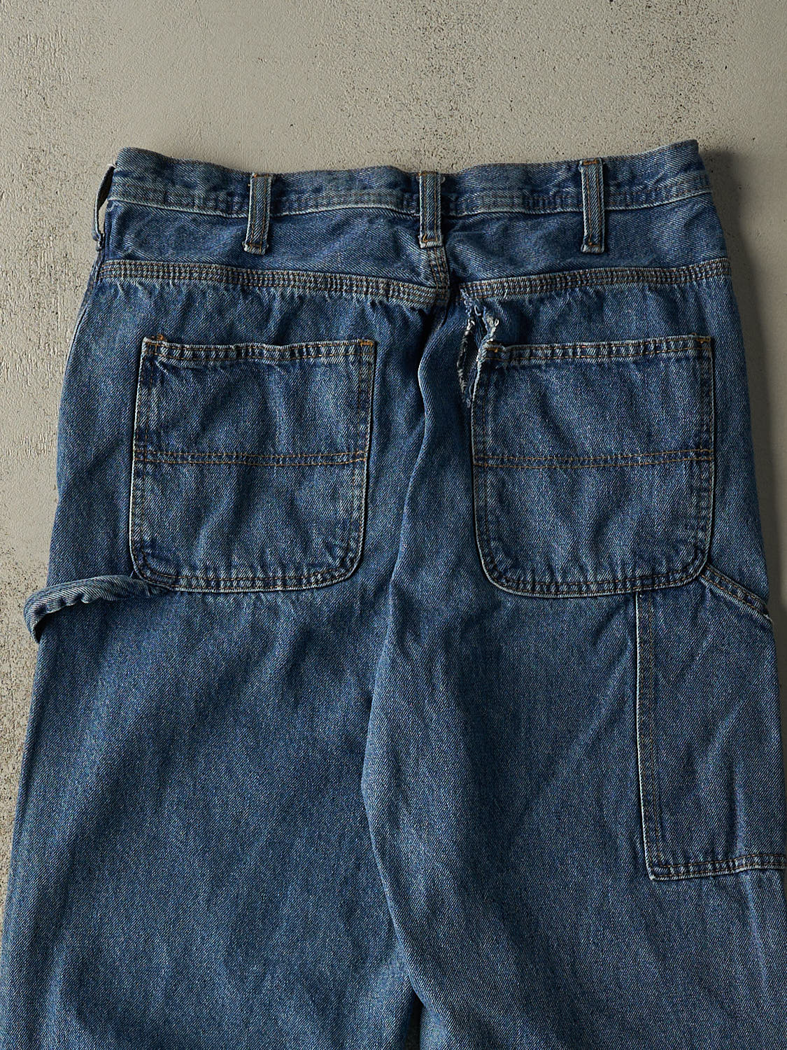 Vintage 90s Mid Wash Rugged Wear Carpenter Jeans (32x28.5)