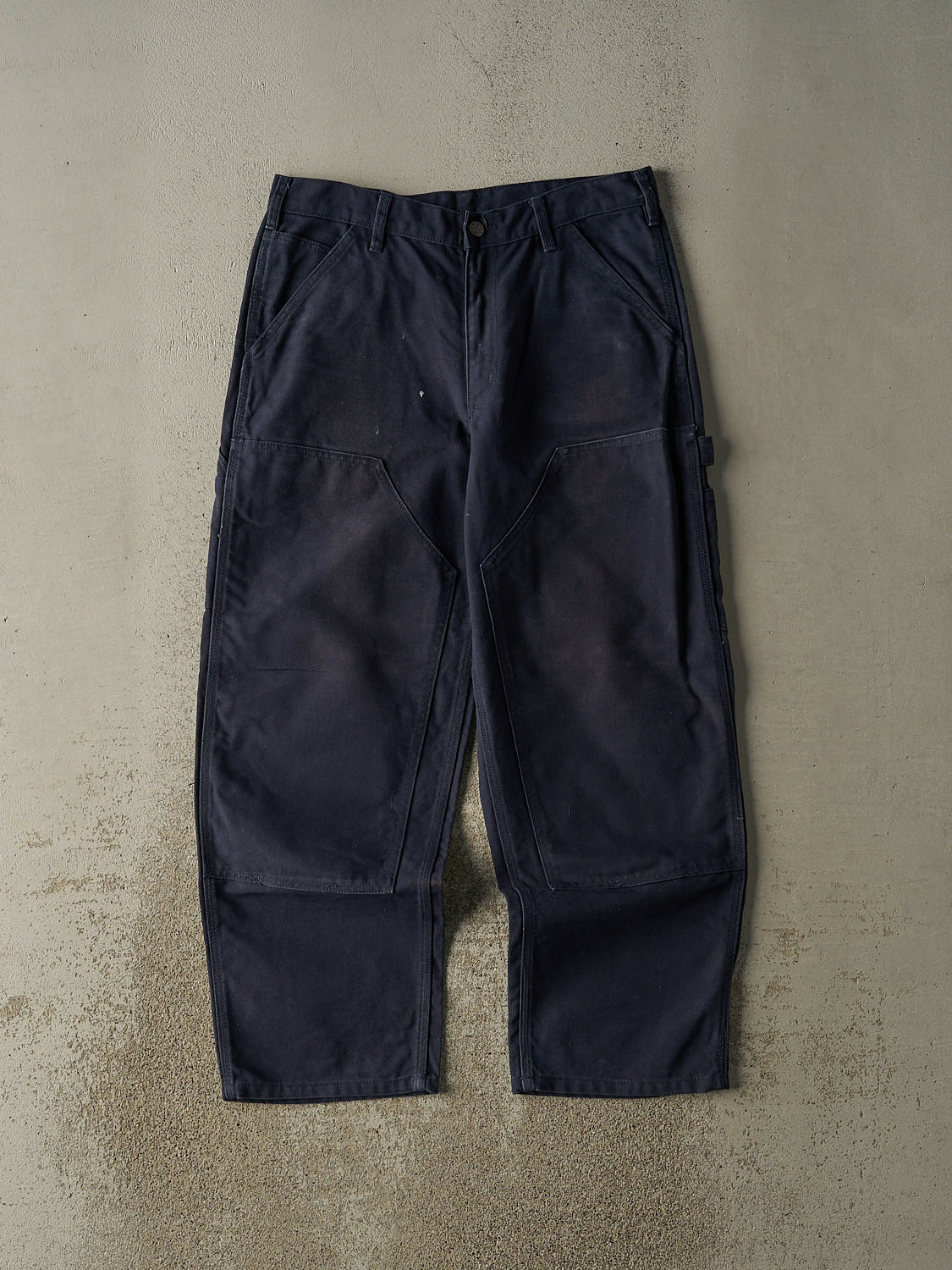 Vintage 90s Navy Blue Dakota Double Knee Carpenter Pants (32x29.5)