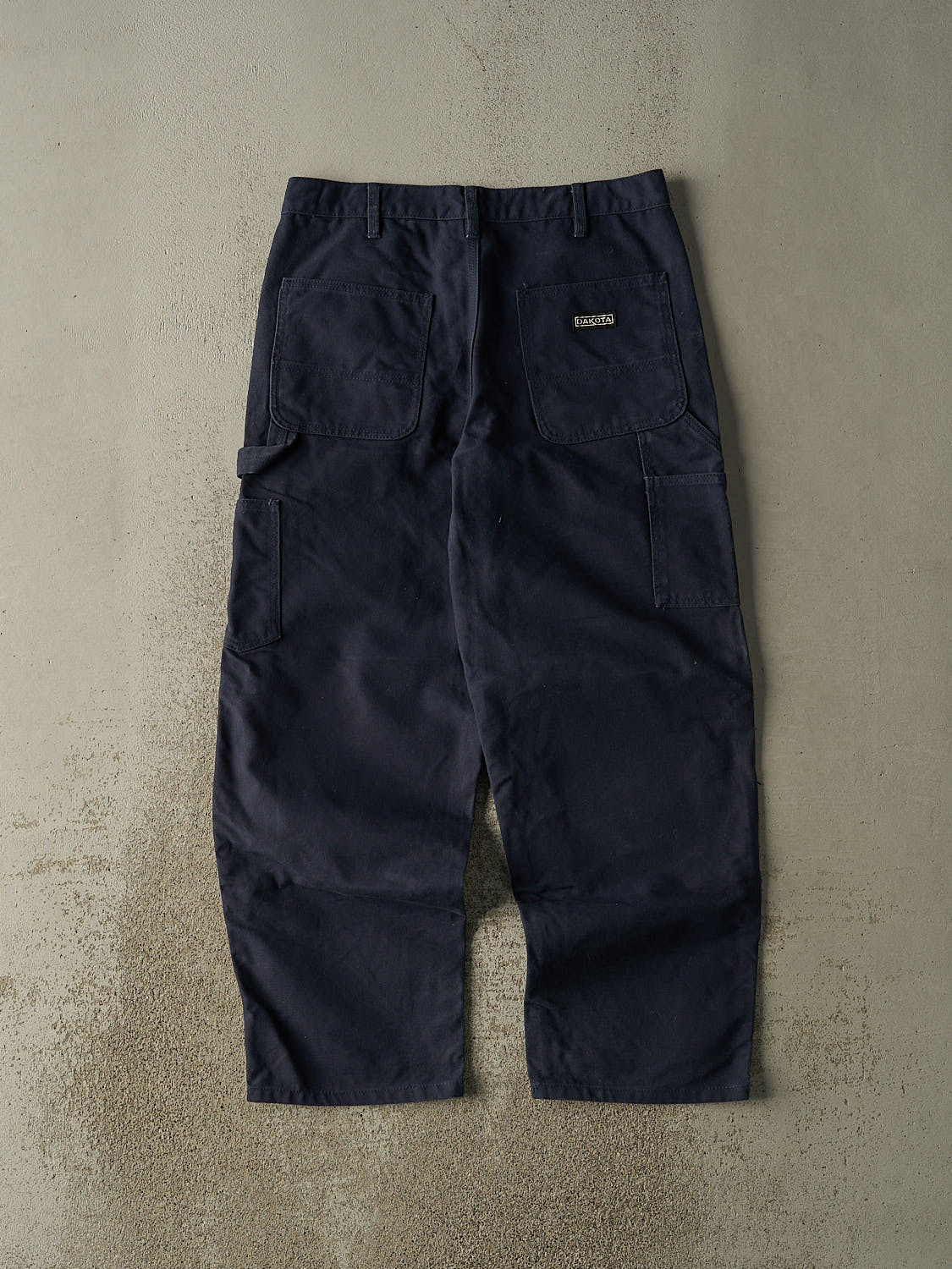 Vintage 90s Navy Blue Dakota Double Knee Carpenter Pants (32x29.5)