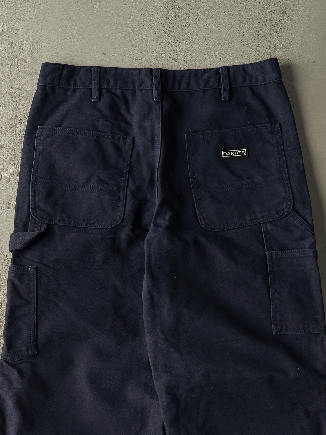 Vintage 90s Navy Blue Dakota Double Knee Carpenter Pants (32x29.5)