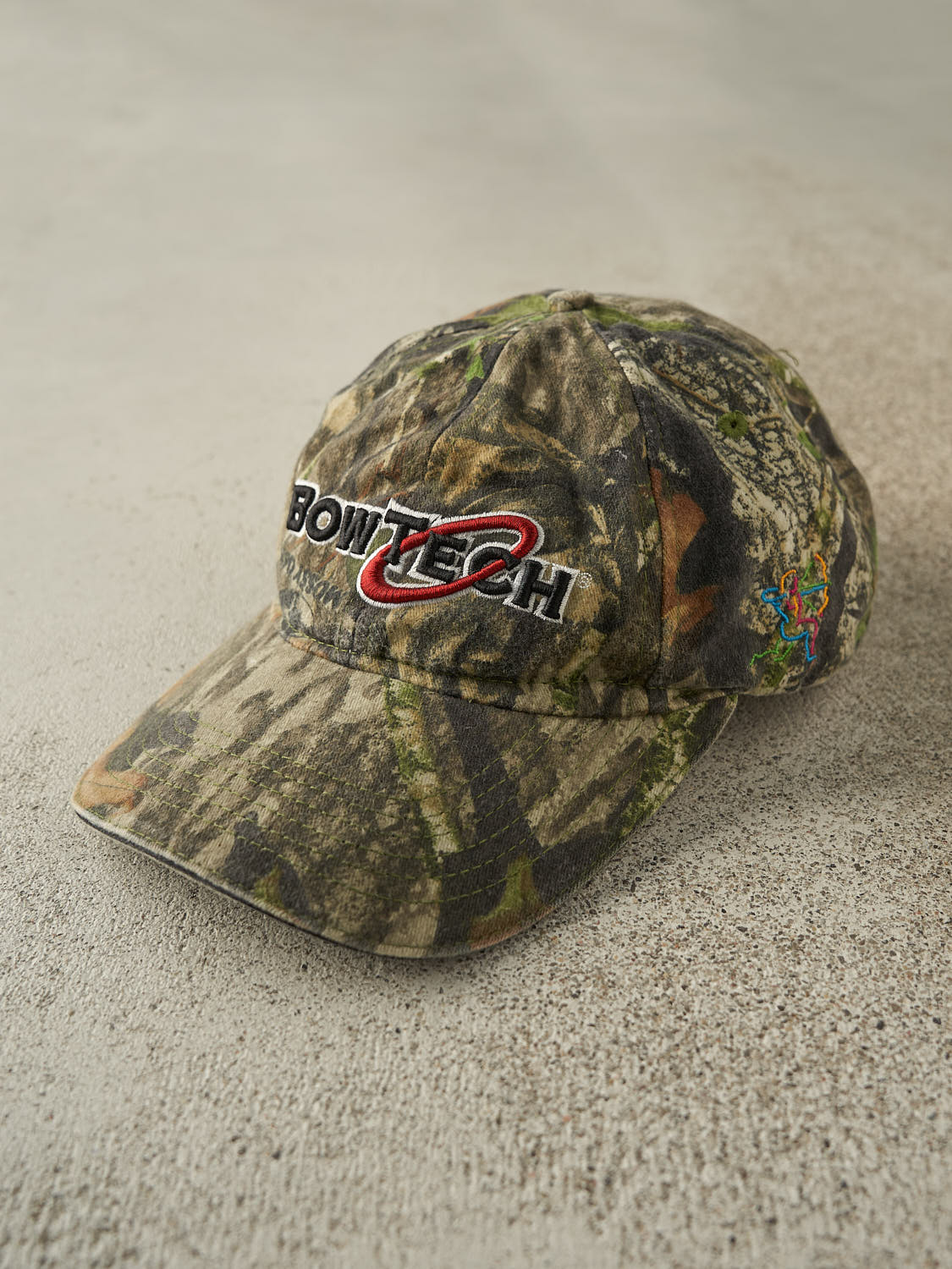 Vintage Y2K Camo Mossy Oak x Bow Tech Velcro Hat (O/S)