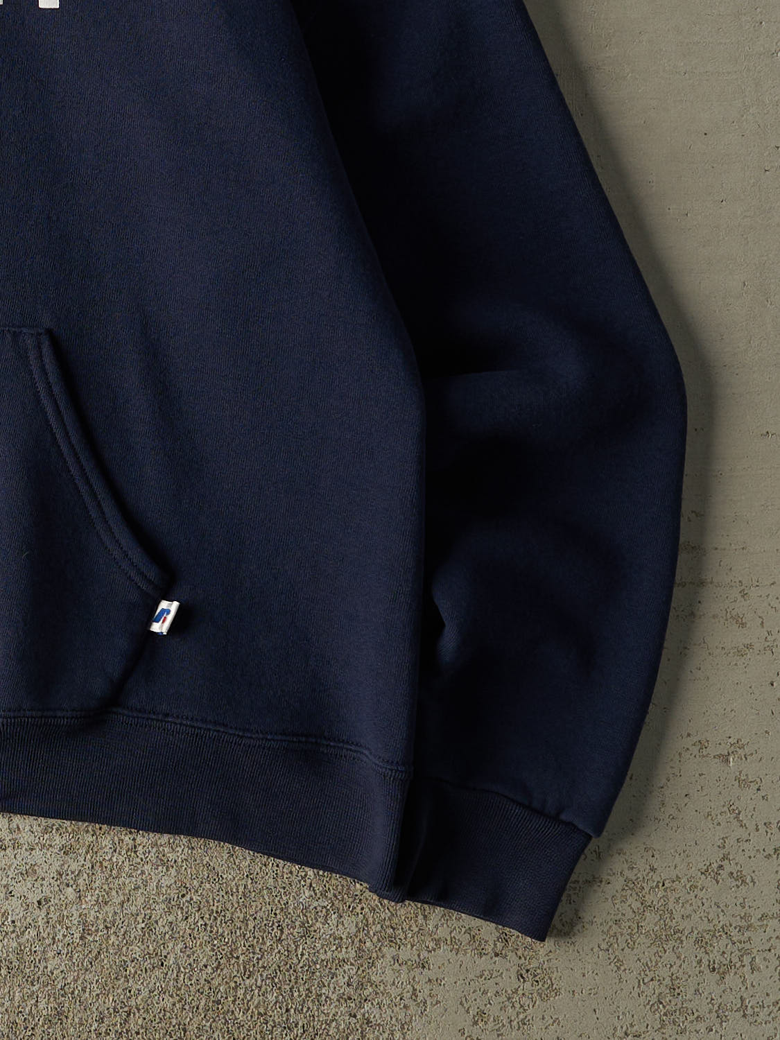 Vintage Y2K Navy Blue Russell Athletic Willamette University Hoodie (L/XL)
