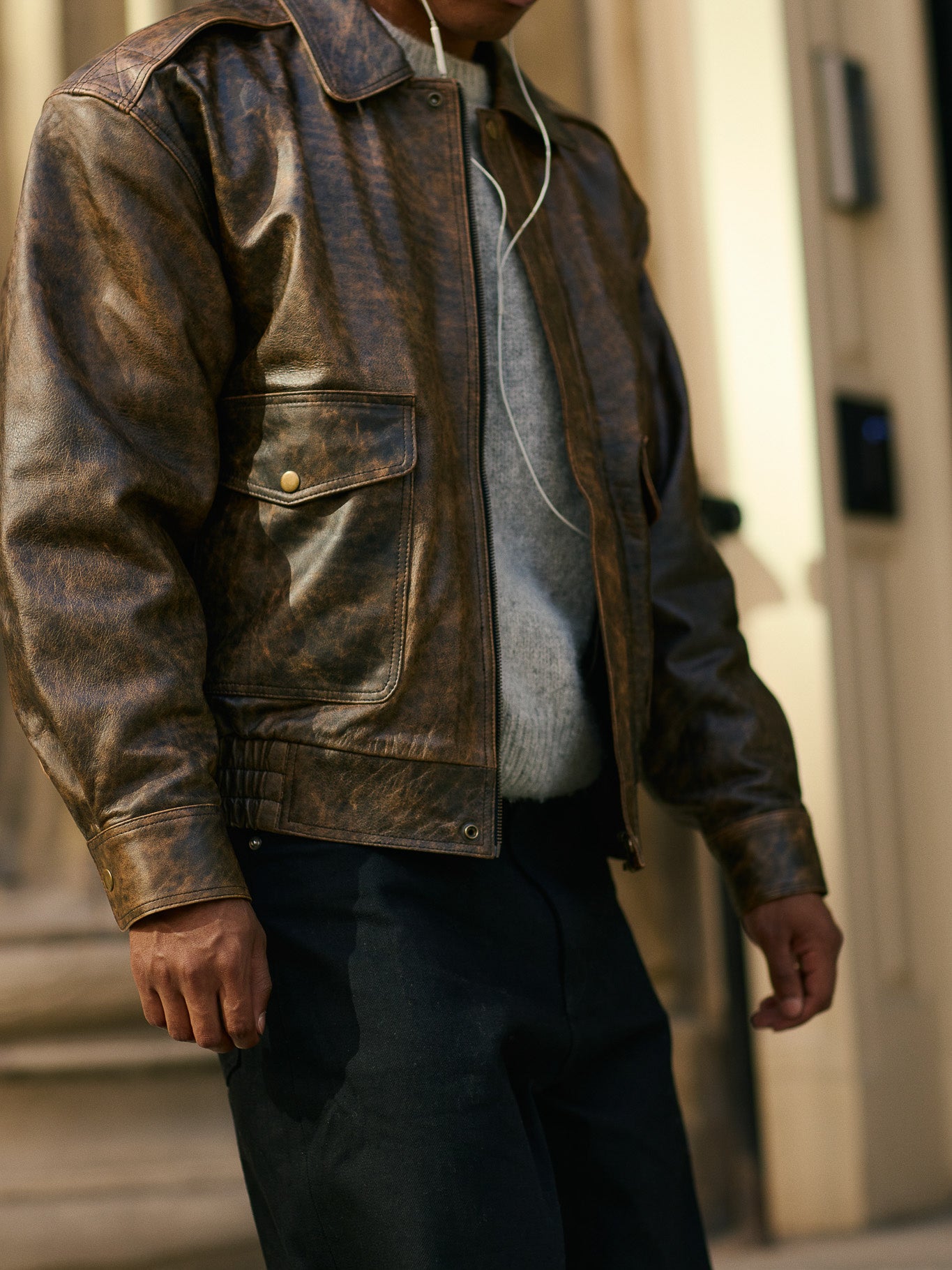 The Aviator Jacket - Brown