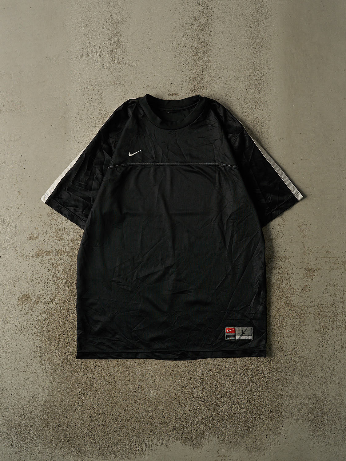 Vintage Y2K Black Nike Soccer Jersey (L/XL)