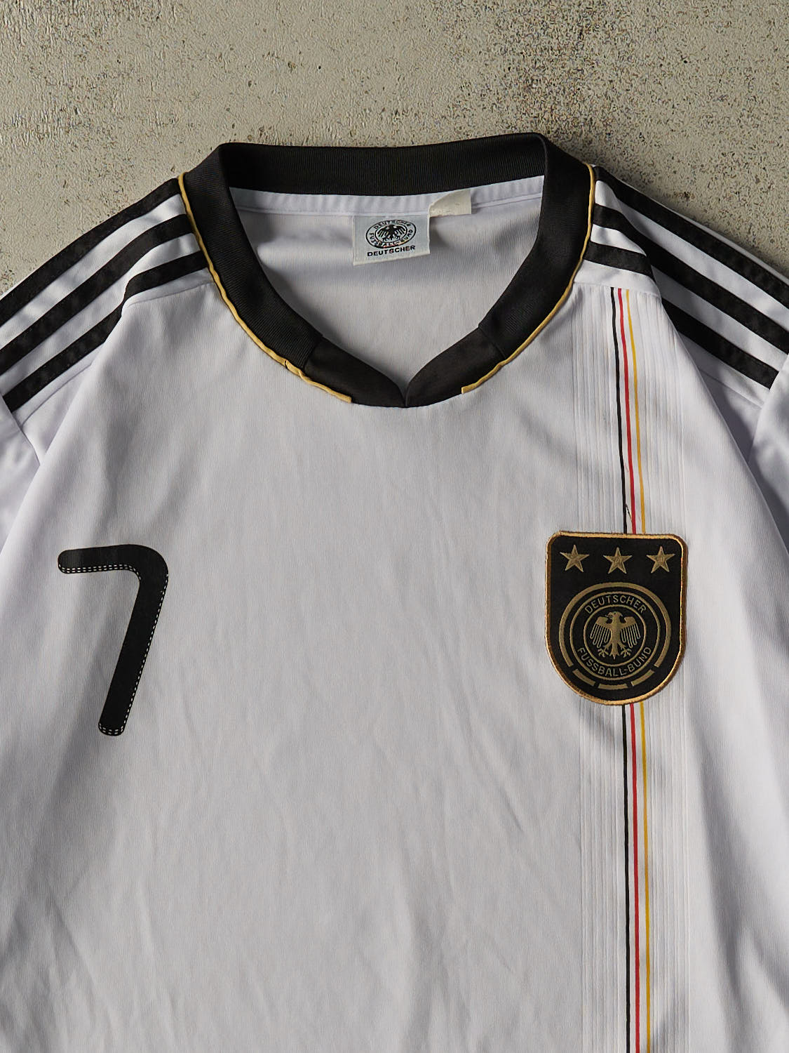 Vintage 10' White Germany #7 Schweinsteiger Fifa World Cup Soccer Jersey (L/XL)