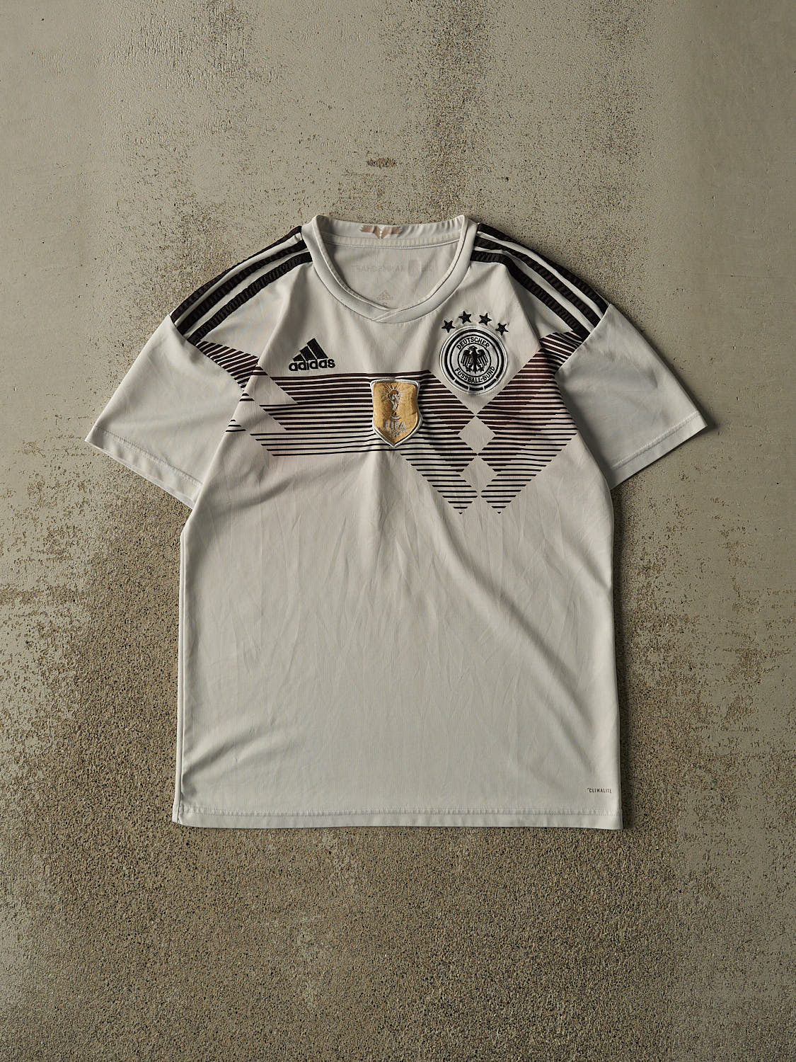 Vintage 14' Beige Germany Soccer Jersey (S)