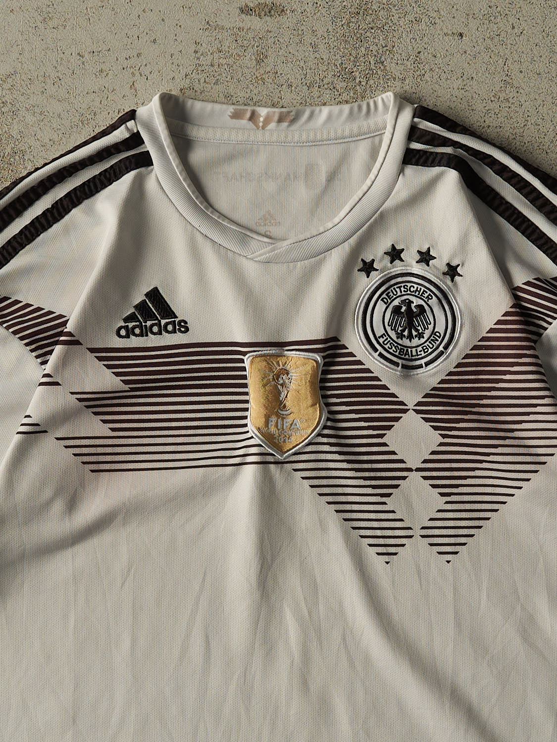 Vintage 14' Beige Germany Soccer Jersey (S)