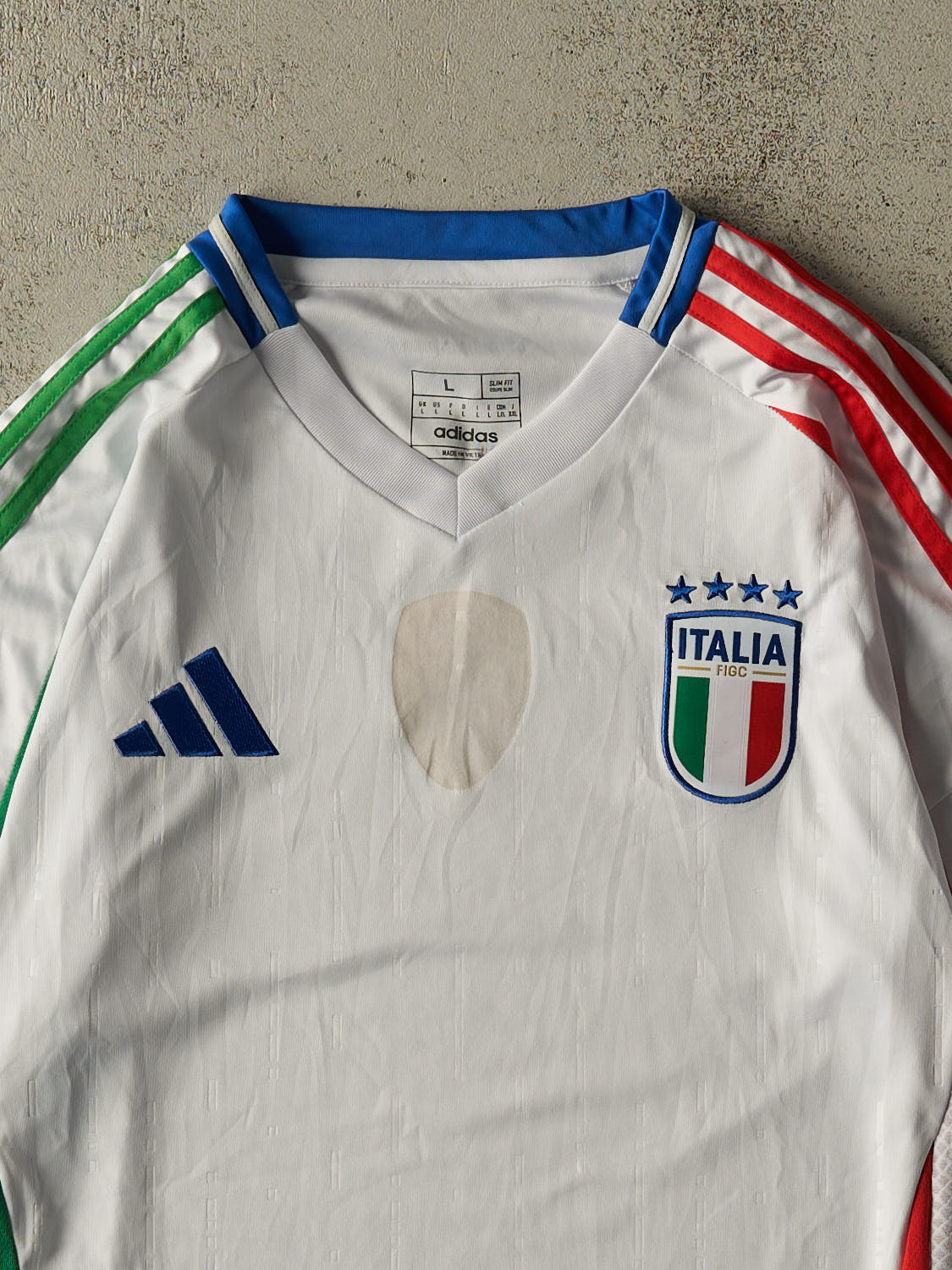 20' White Italia Euro Champions Soccer Jersey (L/XL)