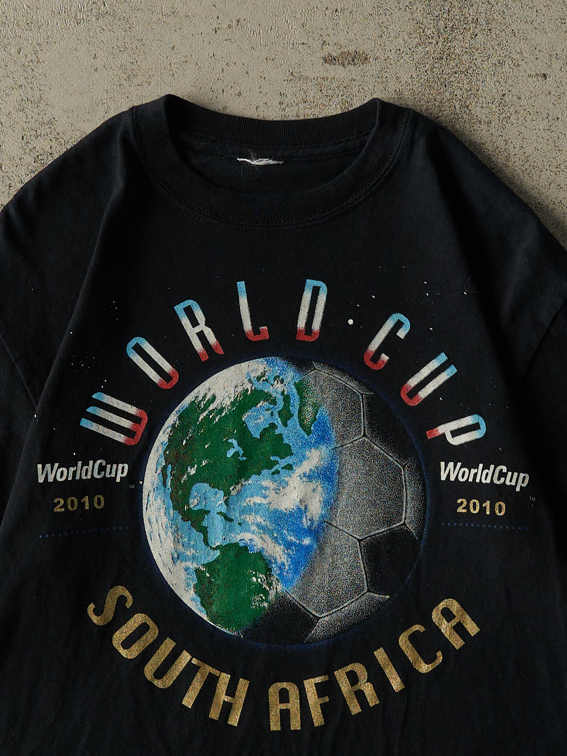 Vintage 10' Black South Africa World Cup Tee (S/M)