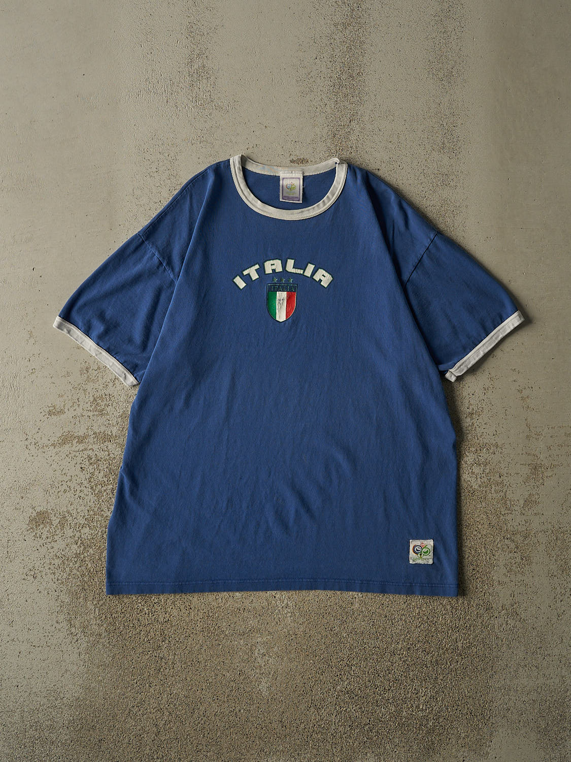 Vintage 06' Blue Italia Fifa World Cup Tee (XL)