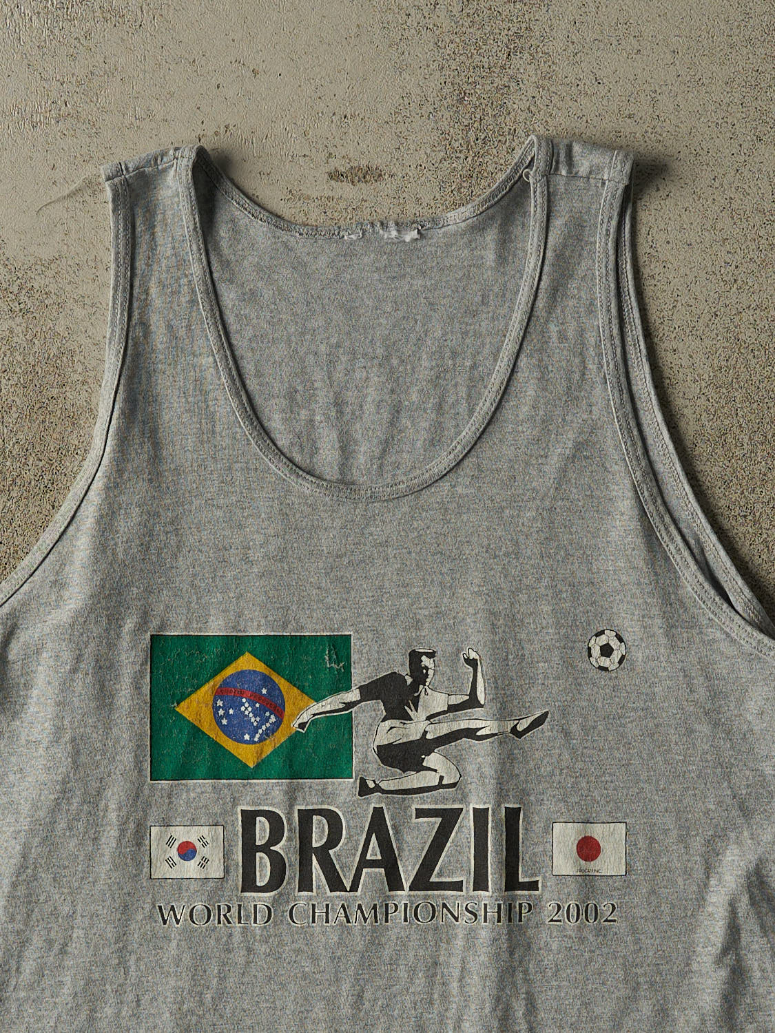 Vintage 02' Grey Brazil World Championship Tank (L/XL)