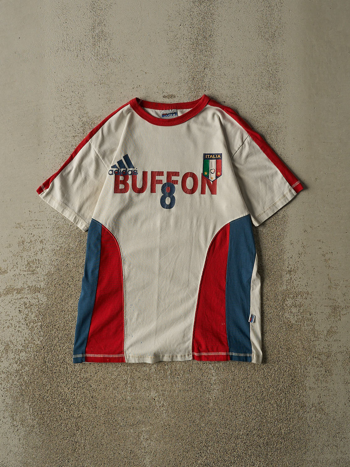 Vintage Y2K White Italia Buffon Tee (XS/S)