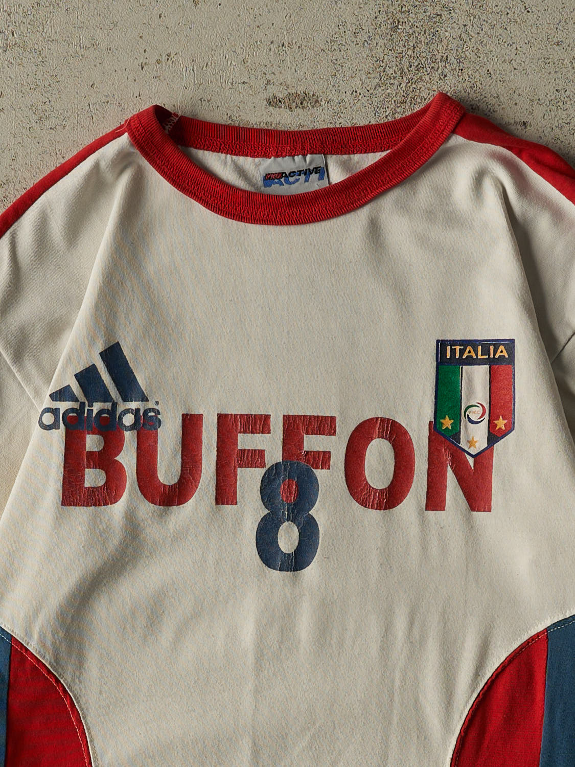 Vintage Y2K White Italia Buffon Tee (XS/S)