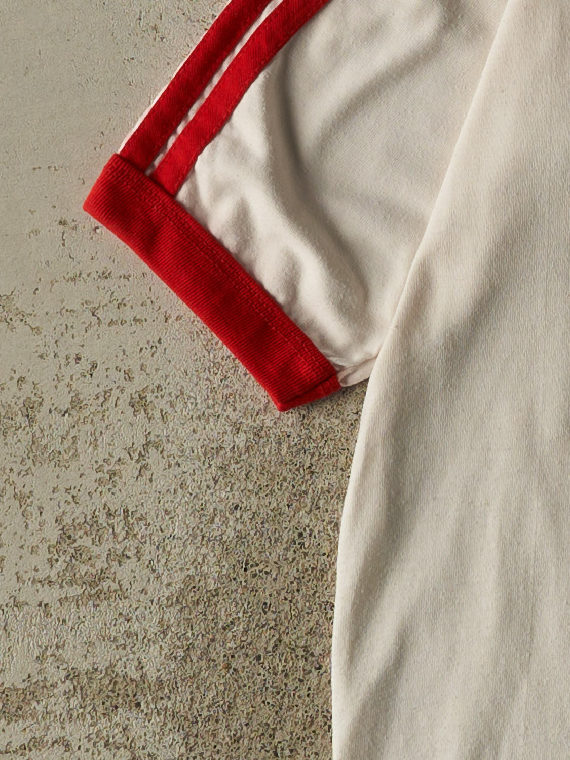 Vintage 80s White Adidas Soccer Tee (S/M)