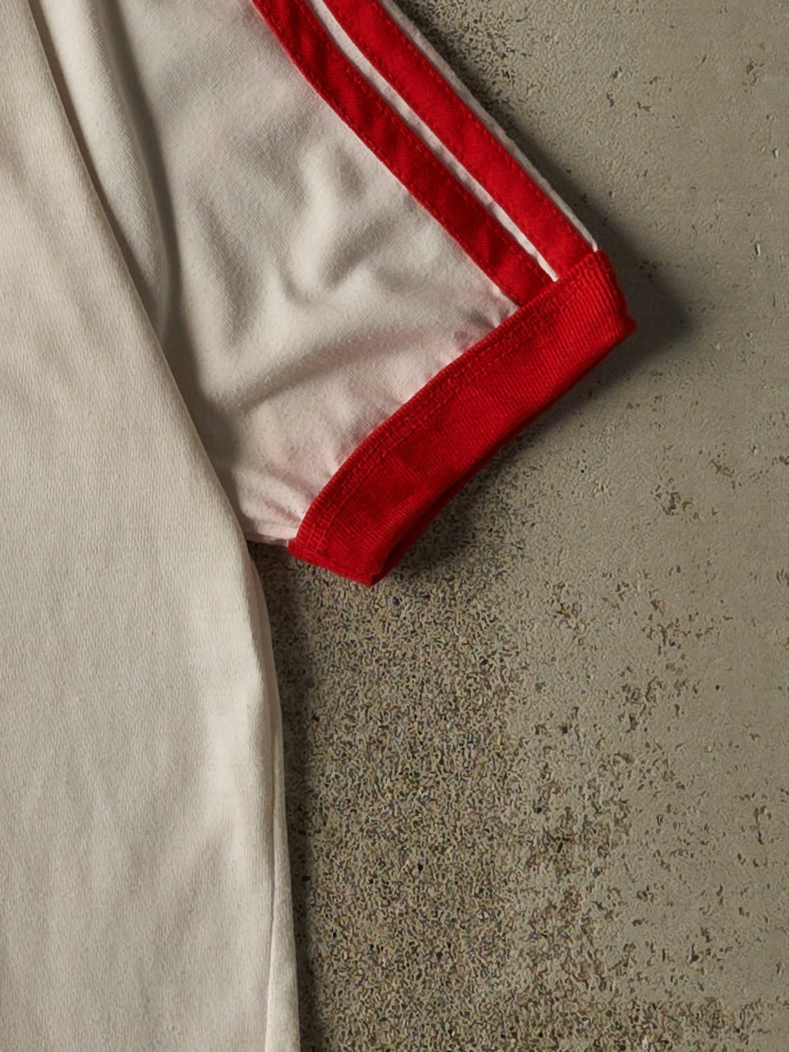 Vintage 80s White Adidas Soccer Tee (S/M)