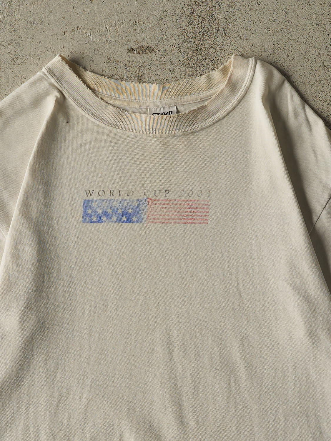 Vintage 01' White World Cup Lacrosse Tee (L)
