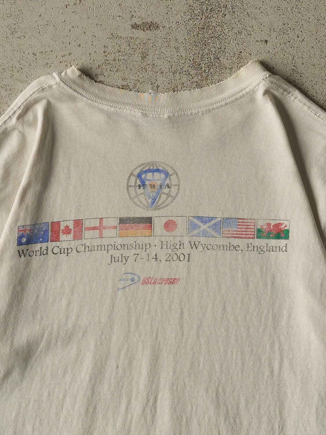 Vintage 01' White World Cup Lacrosse Tee (L)