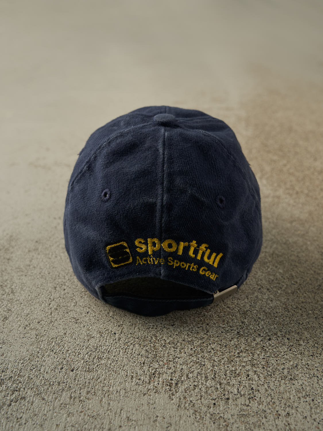 Vintage Y2K Navy Blue Italia Strapback Hat (O/S)