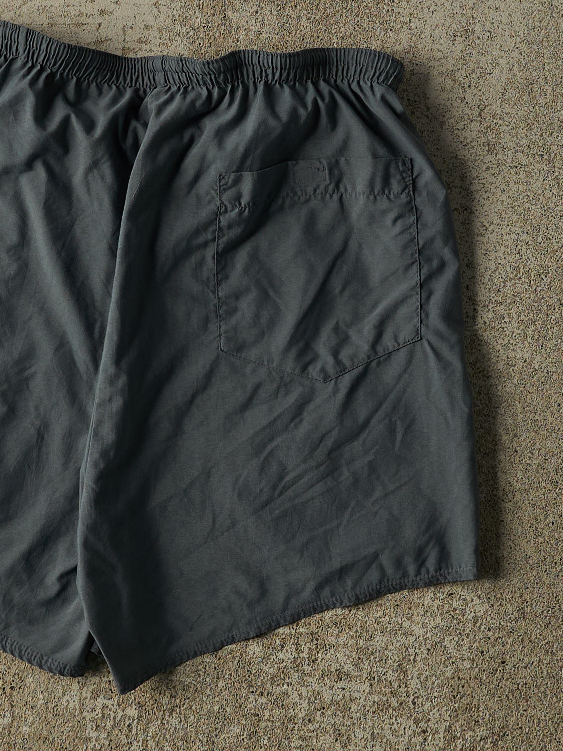 Vintage 90s Charcoal Grey Nike Track Shorts (29x4.5)