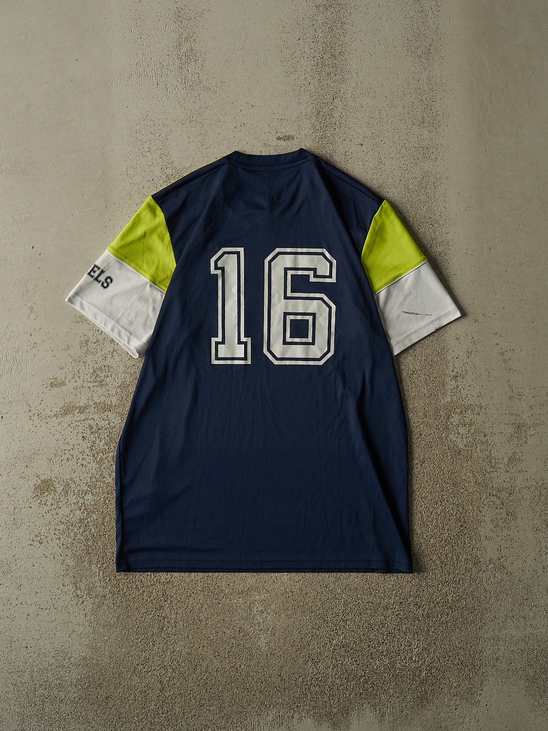 Vintage Y2K Navy Blue Darlington Soccer Jersey (L/XL)