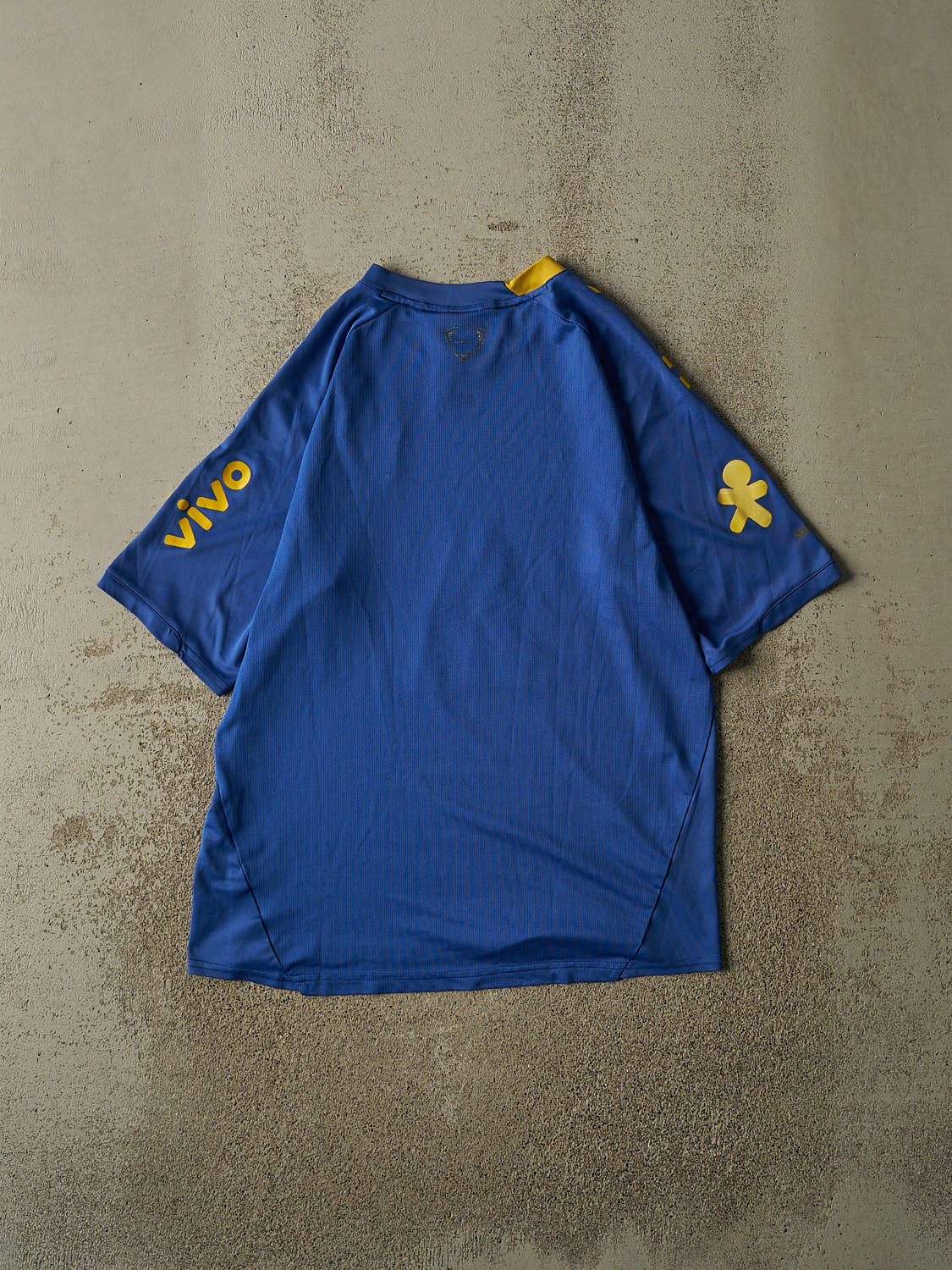 Vintage Y2K Blue Brasil Soccer Jersey (M/L)