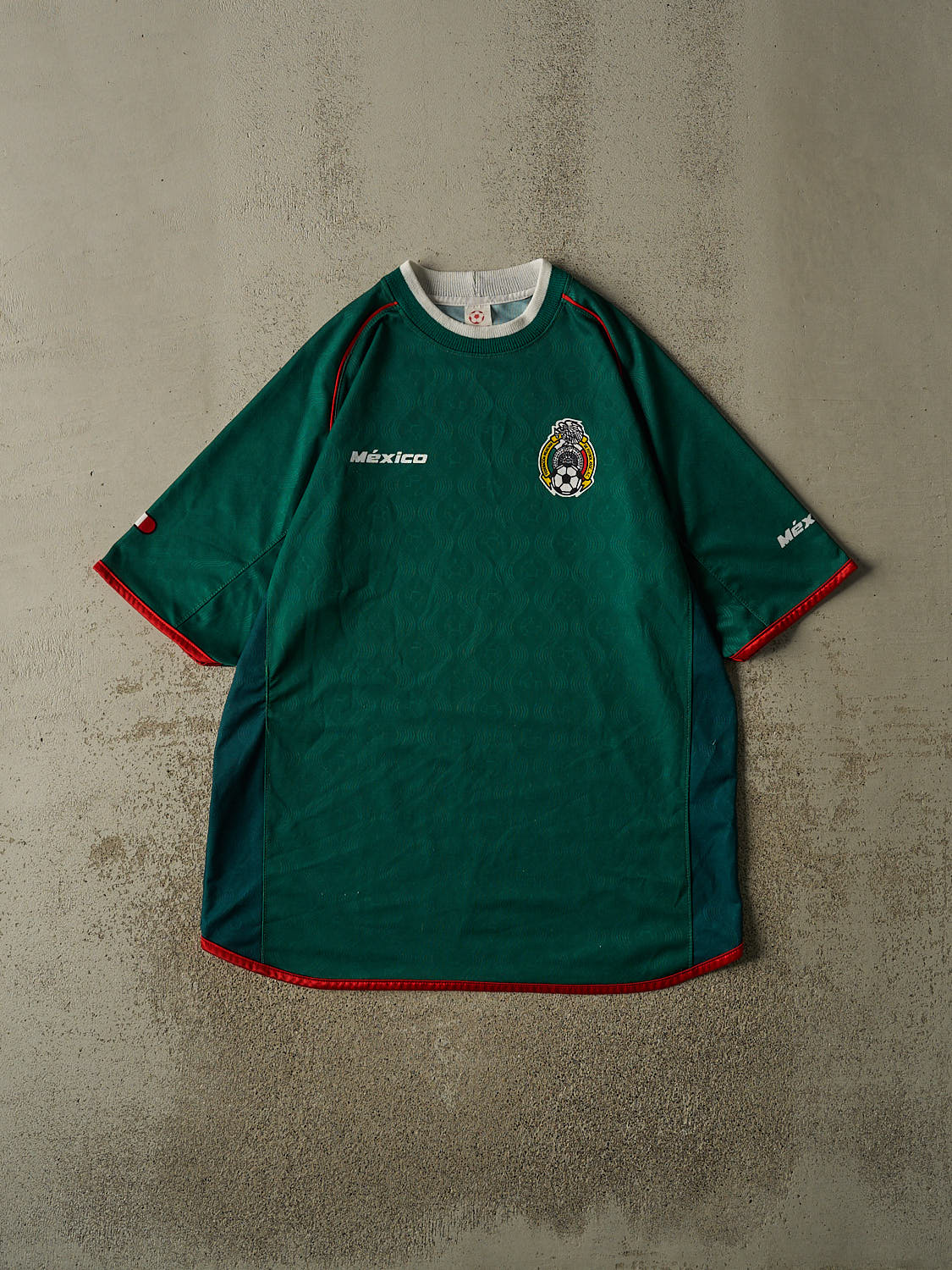 Vintage Y2K Green Mexico Soccer Jersey (XL/XXL)
