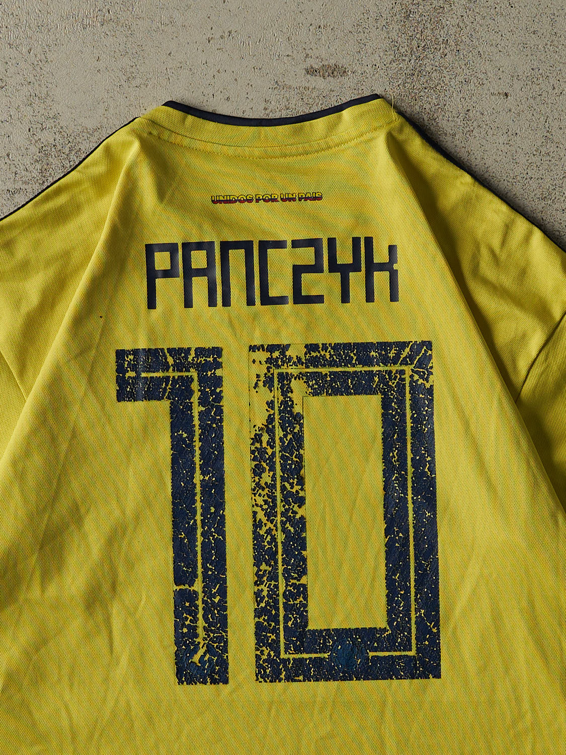 Vintage Y2K Yellow Colombia #10 Panczyk Soccer Jersey (L/XL)