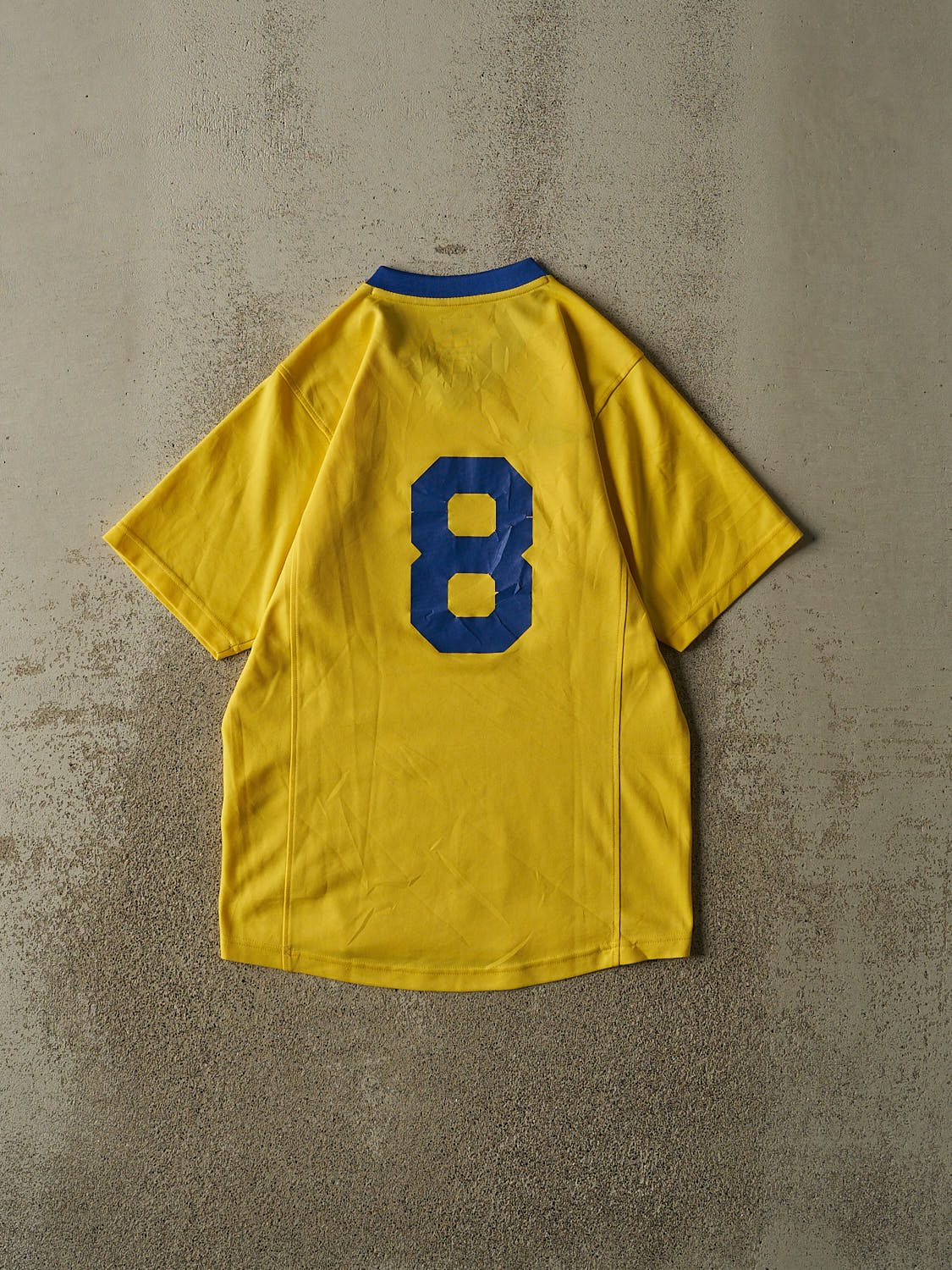 Vintage Y2K Yellow Umbro Soccer Jersey (S/M)