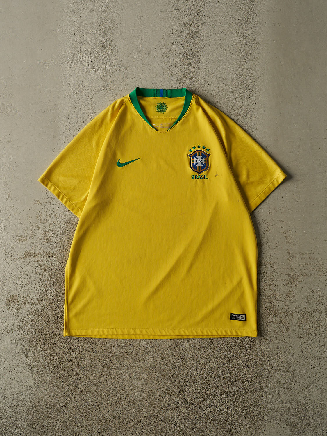 18' Yellow Brasil Soccer Jersey (L/XL)