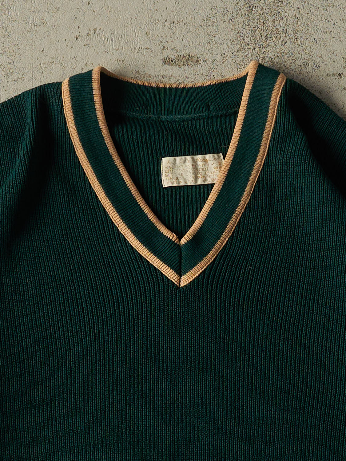 Vintage 70s Green Knit Sweater (M/L)