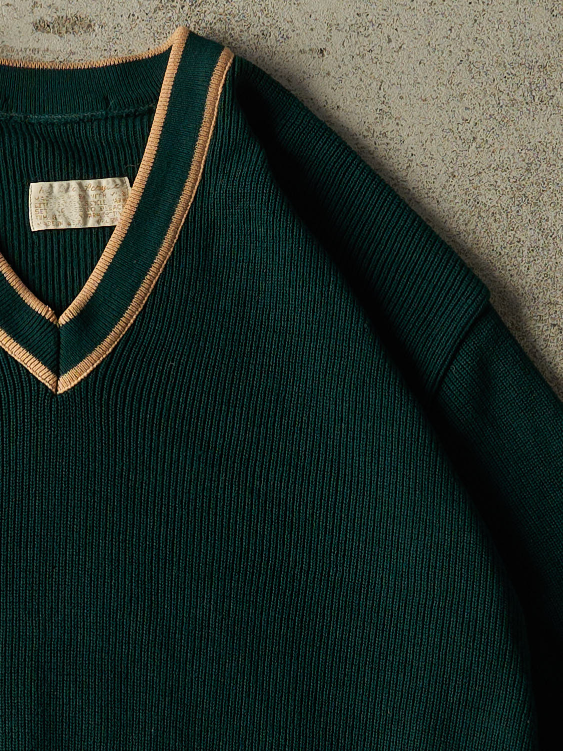 Vintage 70s Green Knit Sweater (M/L)