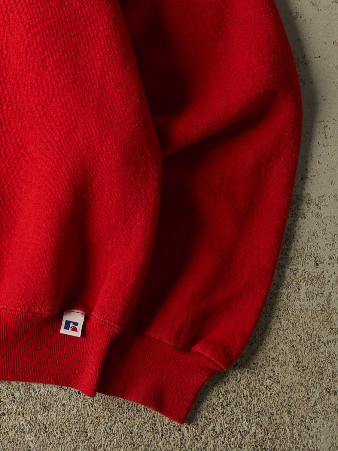 Vintage 90s Red Russell Athletic Embroidered Crewneck (S)