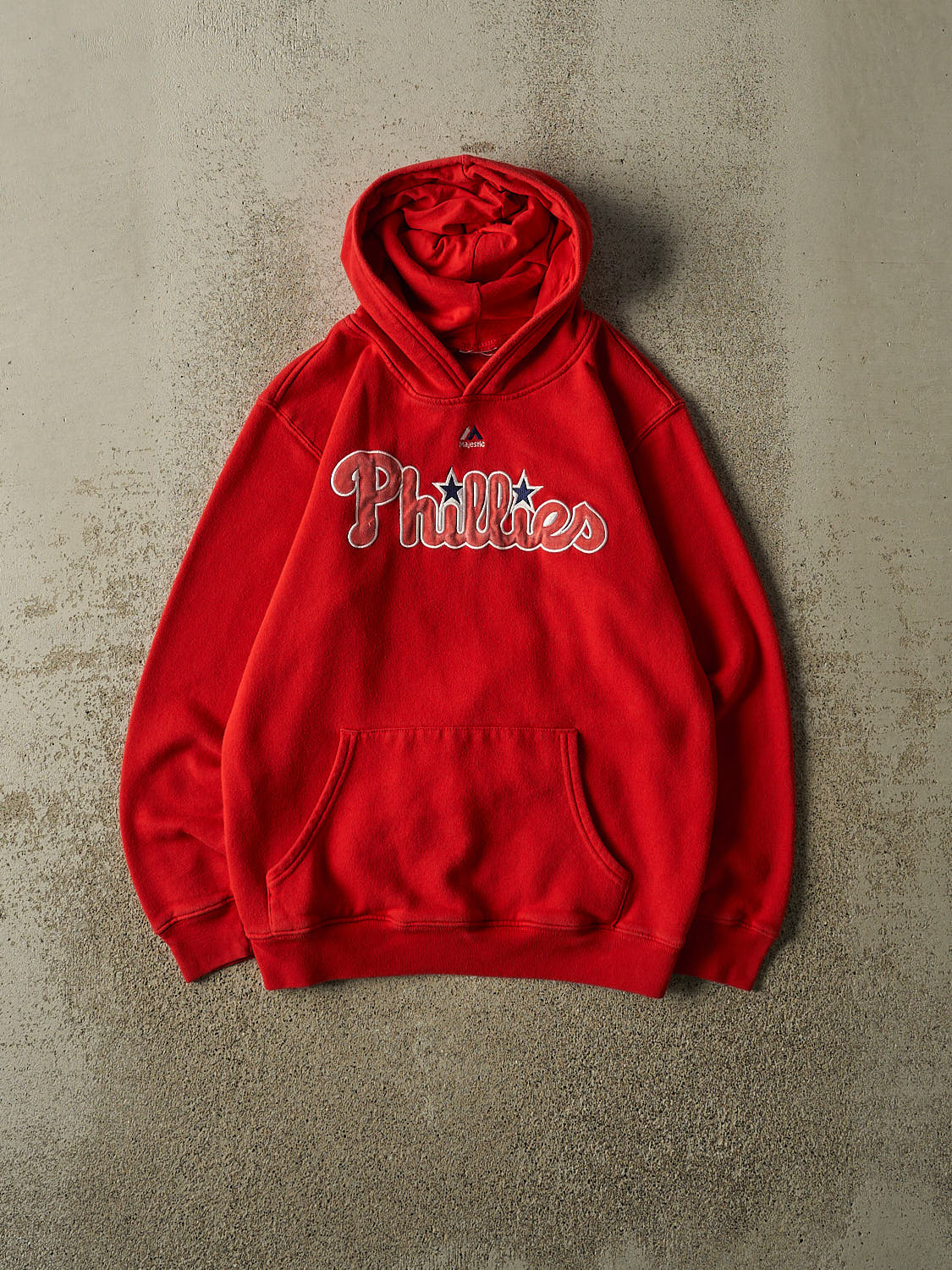 Vintage Y2K Red Philadephia Phillies Embroidered Hoodie (S)