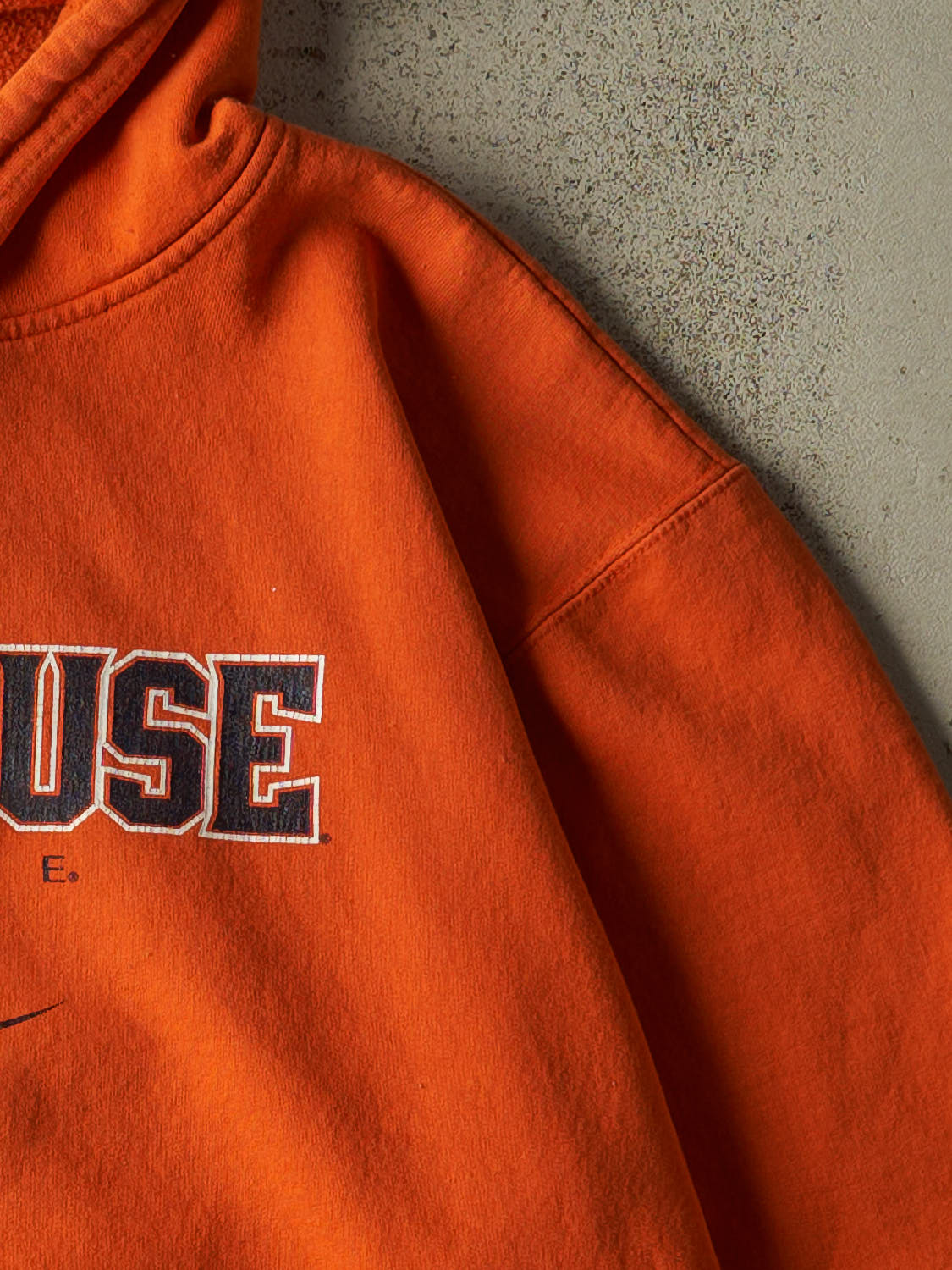 Vintage Y2K Orange Syracuse University Hoodie (XL)