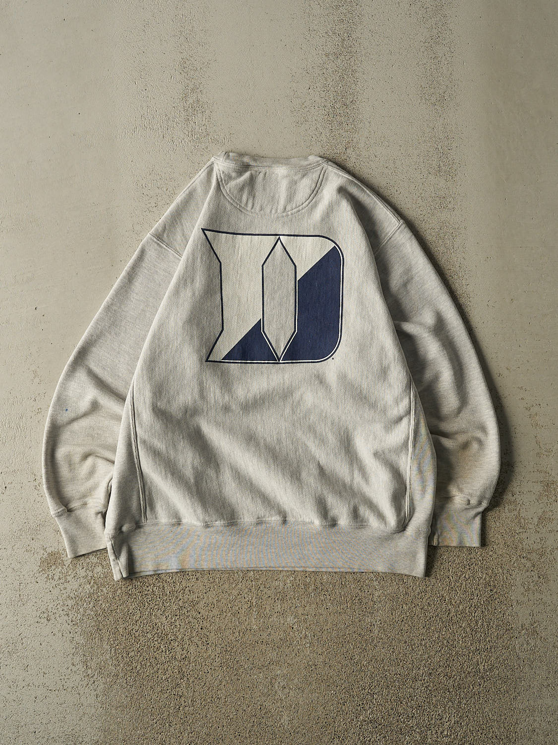 Vintage 90s Grey Champion Reverse Weave Duke University Crewneck (L/XL)