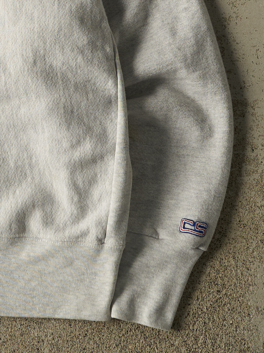Vintage 90s Heather Grey US Navy Embroidered Crewneck (M)