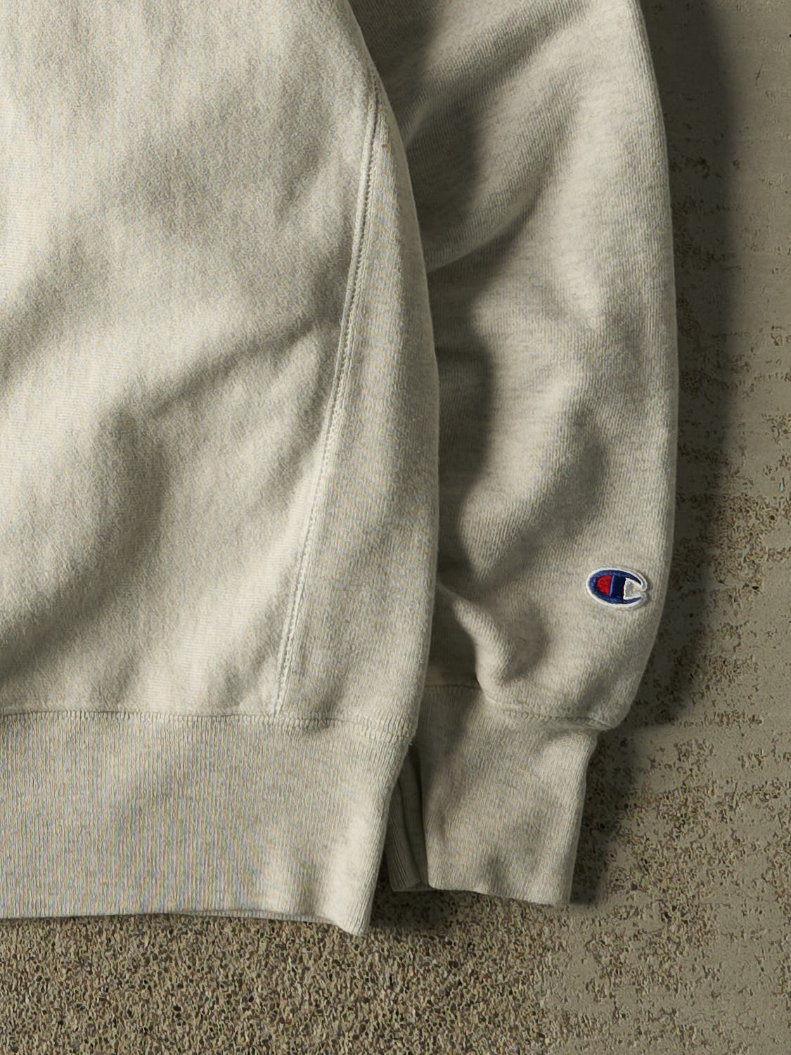 Vintage 90s Heather Grey Champion Reverse Weave Philly Crewneck (L/XL)