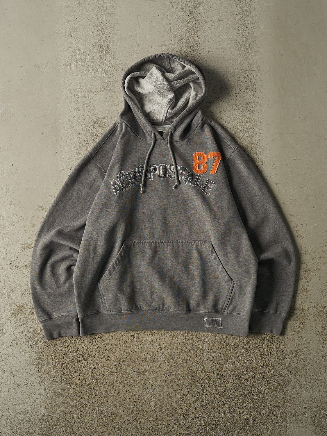 Vintage Y2K Grey Aeropostale Embroidered Hoodie (M/L)