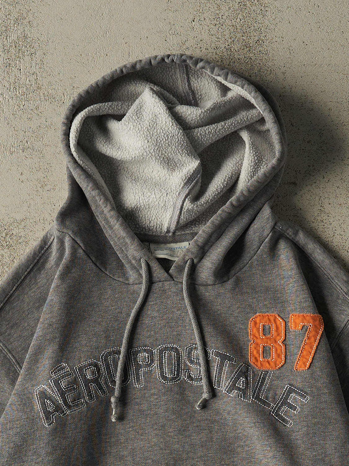 Vintage Y2K Grey Aeropostale Embroidered Hoodie (M/L)