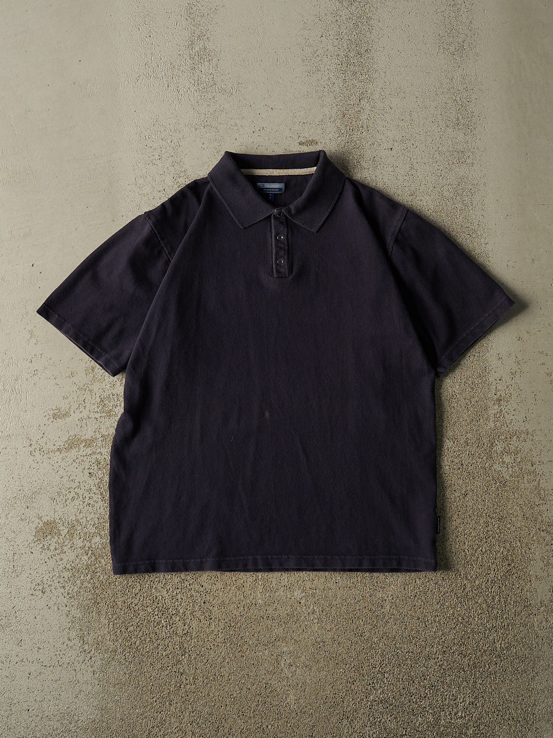 Vintage Y2K Navy Blue Bluenotes Quarter Button Tee (S/M)