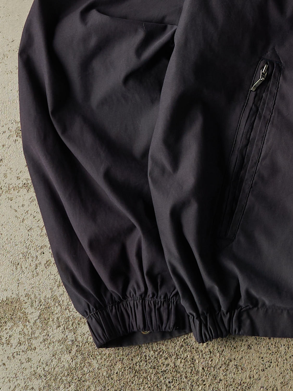 Vintage 90s Navy Blue St. Johns Bay Harrington Style Windbreaker Jacket (L/XL)