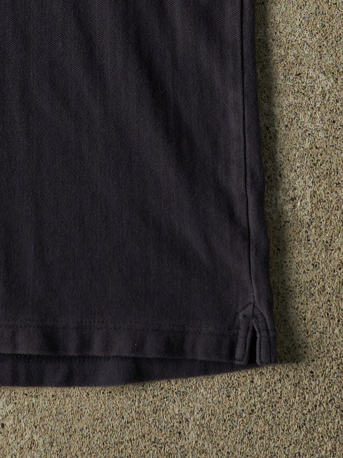 Vintage Y2K Navy Blue Chaps Embroidered Quarter Button Tee (M/L)