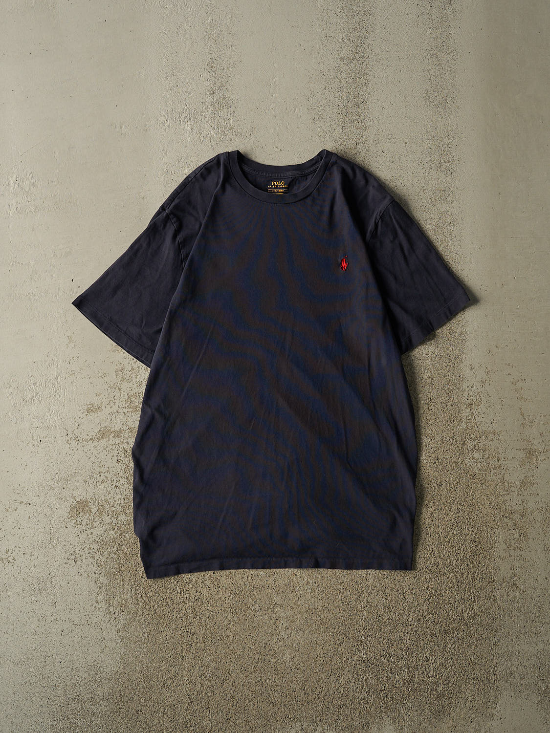Vintage Y2K Navy Blue Polo Emboidered Tee (XL)
