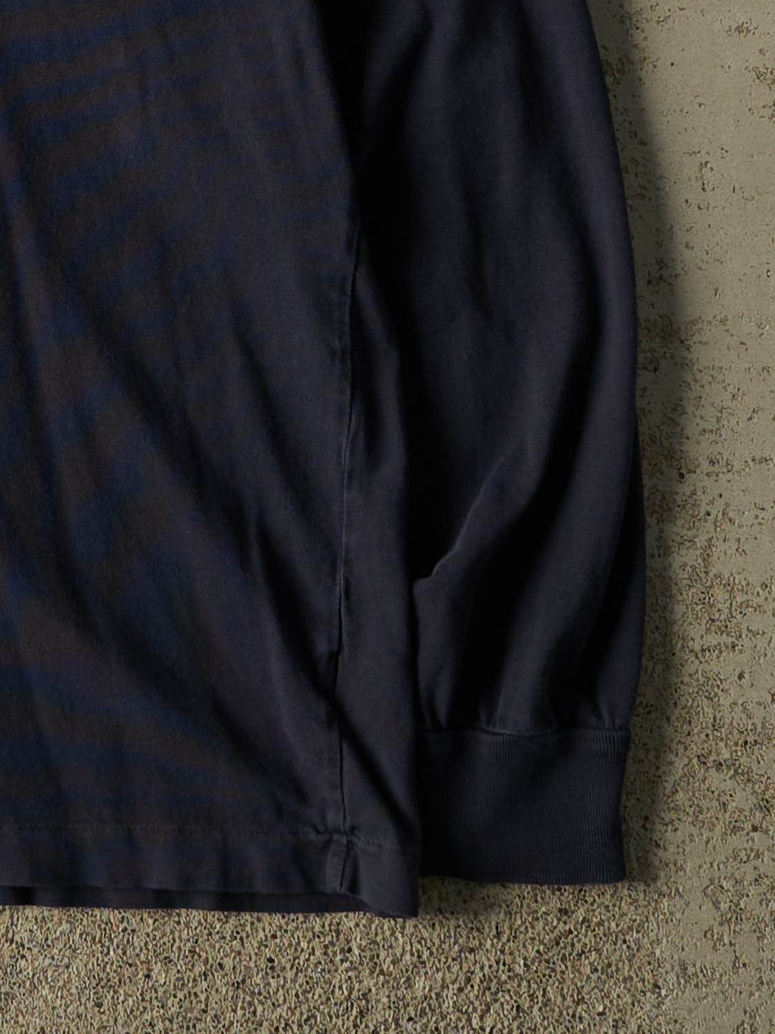 Vintage Y2K Navy Blue Polo Embroidered Pocket Long Sleeve (L/XL)