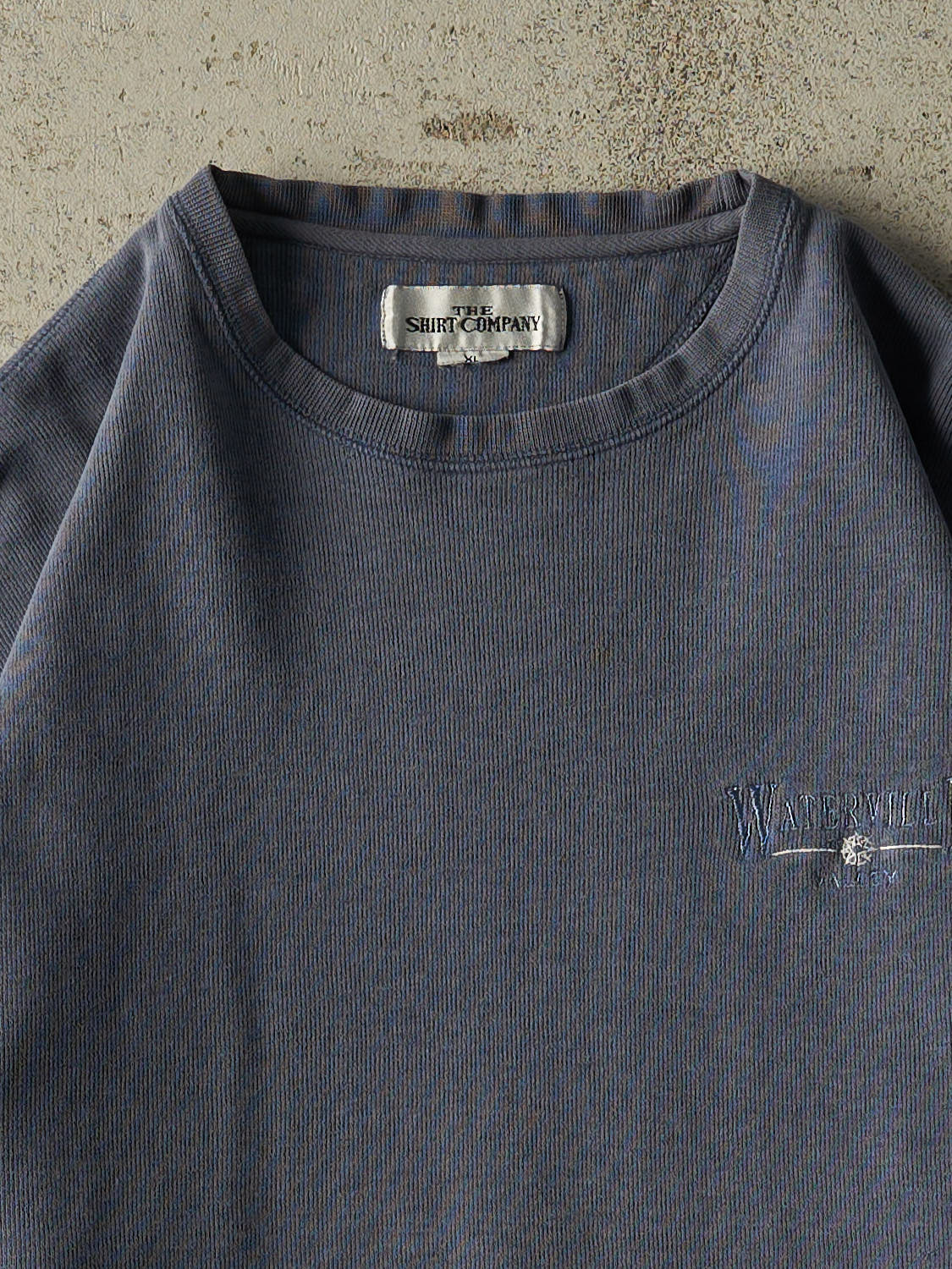 Vintage 90s Blue Waterville Valley Thermal Long Sleeve (L)