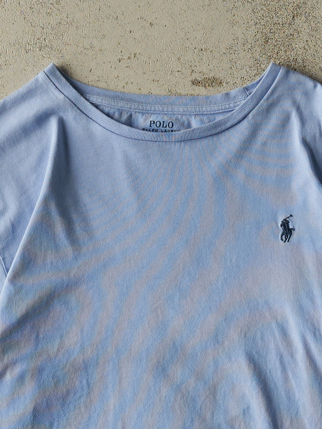 Vintage Y2K Blue Polo Embroidered Long Sleeve (M/L)