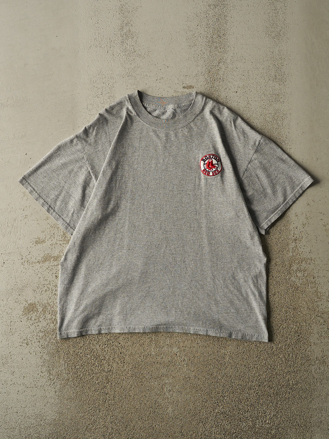 Vintage 90s Grey Boston Red Sox Embroidered Tee (M/L)