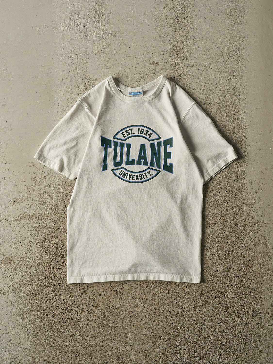 Vintage Y2K White Tulane University Tee (XS/S)